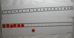 1-20 one-inch square Number Path