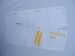 Place Value Mat with Hundreds, Tens and Ones